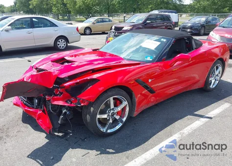 2014 Chevrolet Corvette Stingray из США, поврежденный, VIN 1G1YF3D77E5109875